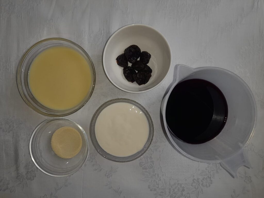 mousse de suco de uva integral