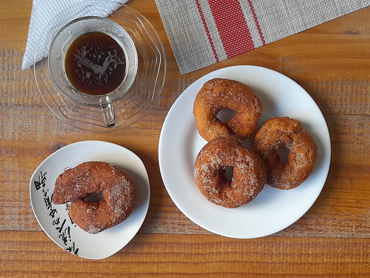 rosquinha caseira com canela