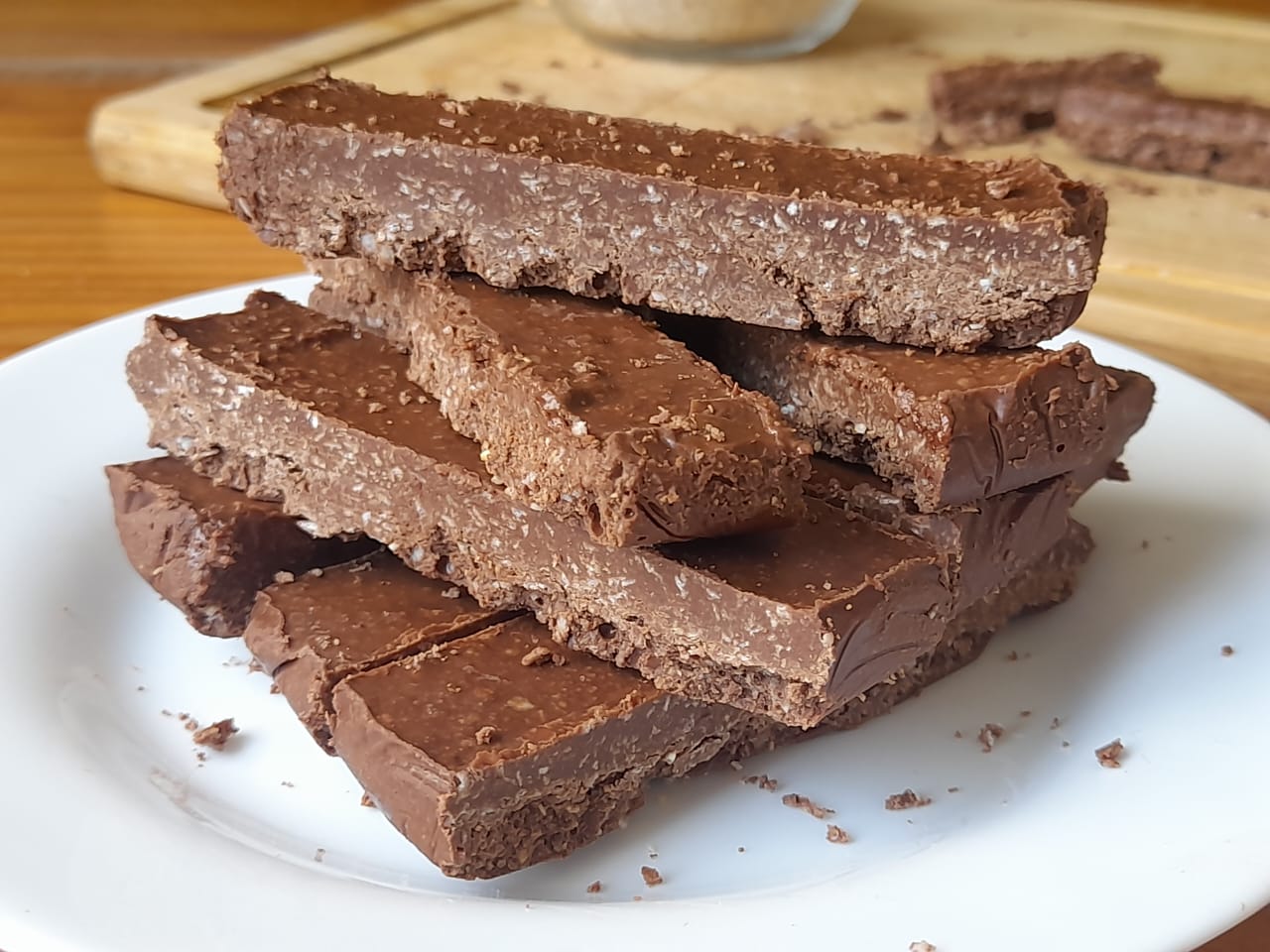 barrinha de chocolate com quinoa